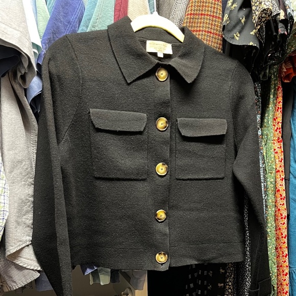 Sezane Betty Cardigan in Black, size S - Picture 4 of 9